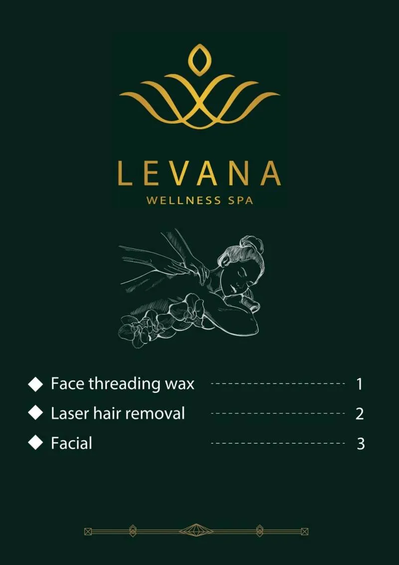 Levana Wellness Spa Menu